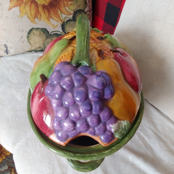 VINTAGE Cooks Club Fall Soup Tureen without Ladle - Picture 3 of 6